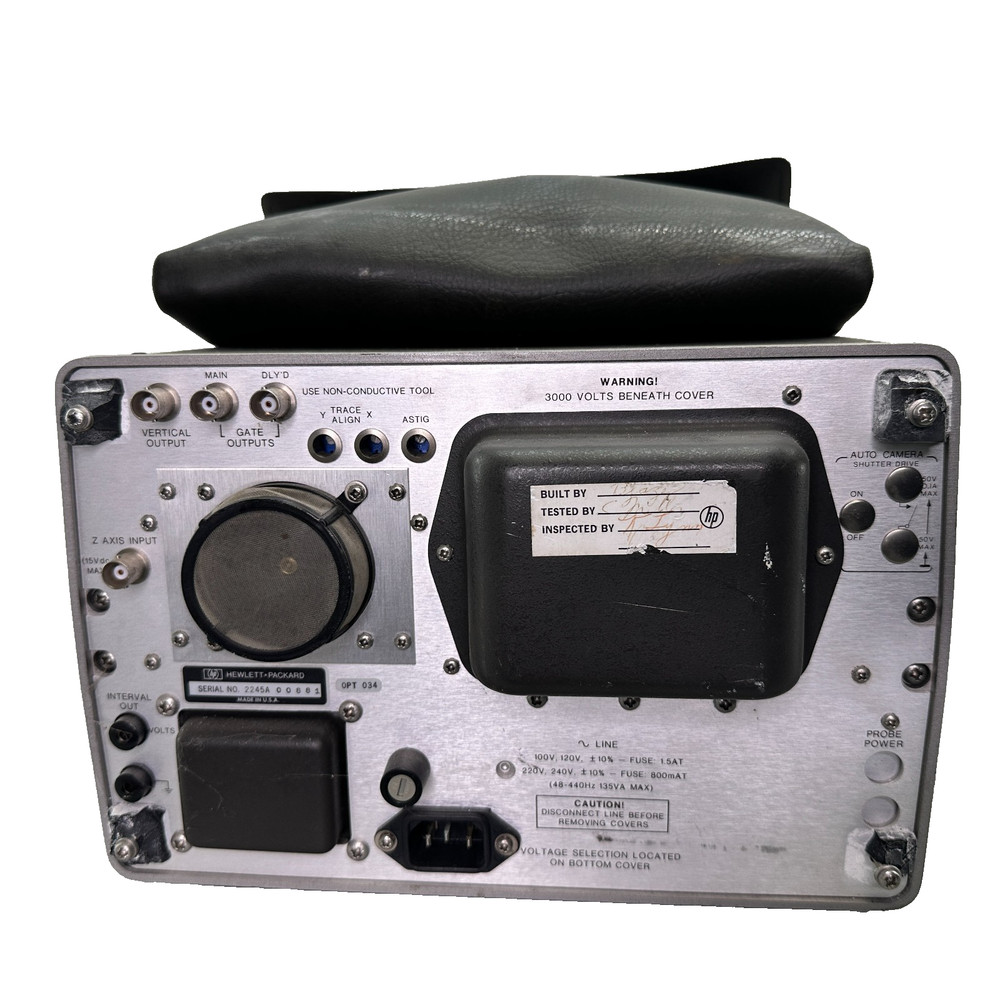 HP Hewlett Packard 1727A Storage Oscilloscope w/ Time Interval Multimeter