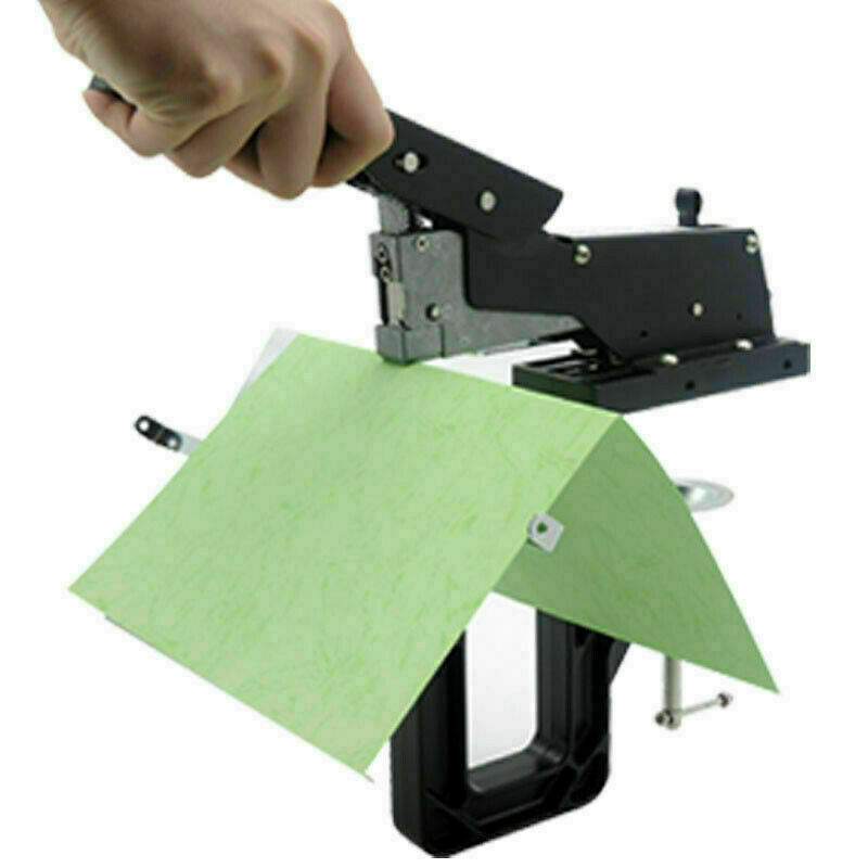 Manual Dual Flat Nail Saddle Stitch Stapler Binding Machine Binder Saddle Staple