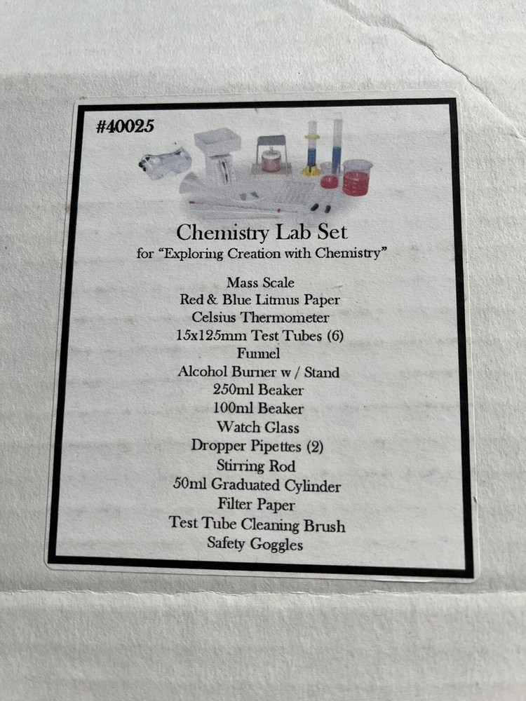 Nature's Workshop Plus Chemistry Lab Set Apologia Exploring Creation 40025