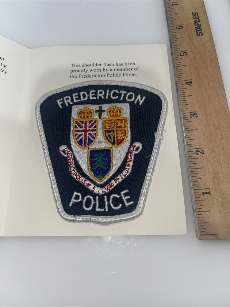 Fredericton Police Patch ~ New Brunswick Canada