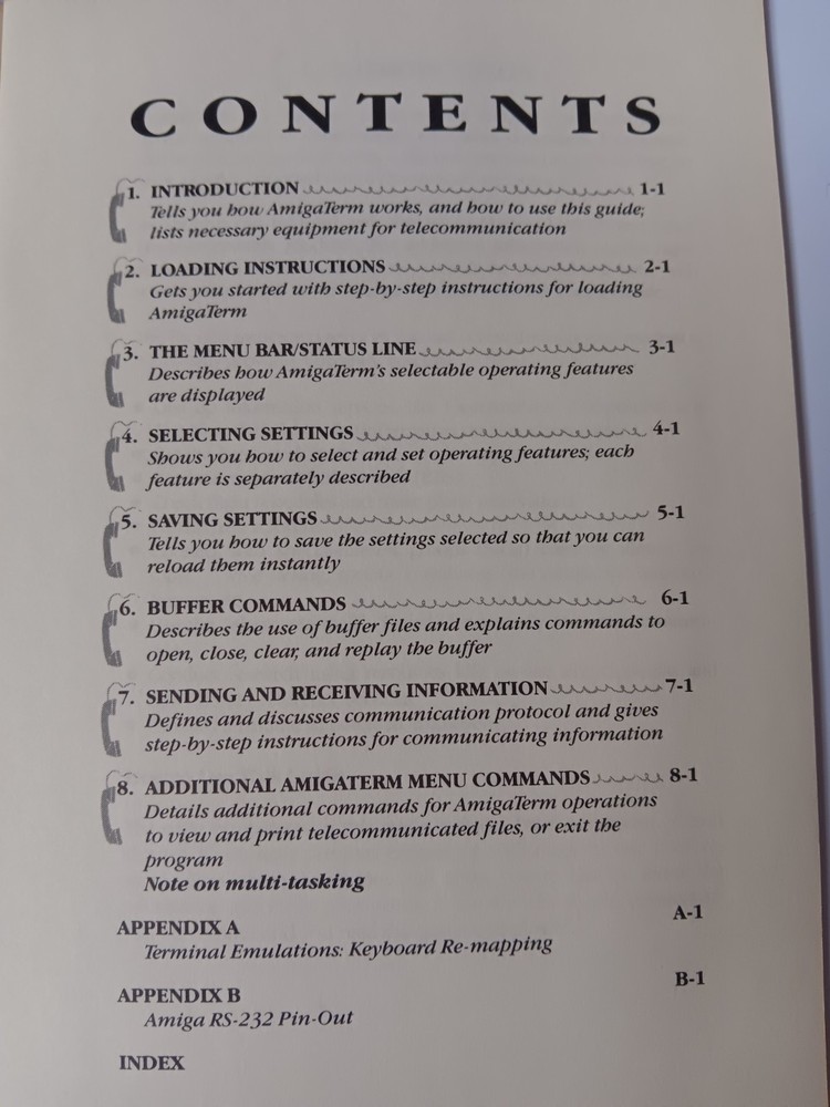 AmigaTerm Comunication Software Users Manual Commodore