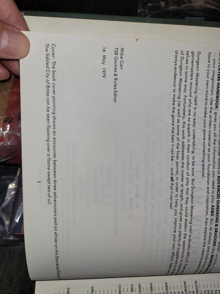 Advanced D&D, dungeons and dragons dungeon masters guide TSR games 3B39
