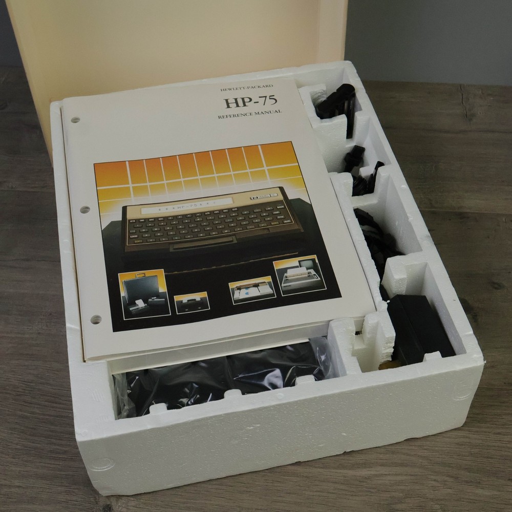 HP-75D Handheld Computer VTG Hewlett Packard EXCELLENT In Box Complete Bundle