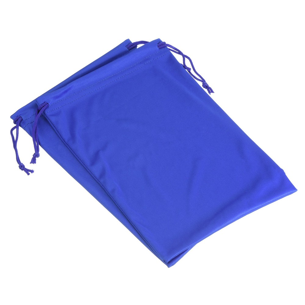 Ski Goggle Bag, 2 Pack Microfiber Snow Goggles Case Drawstring Pouch Blue