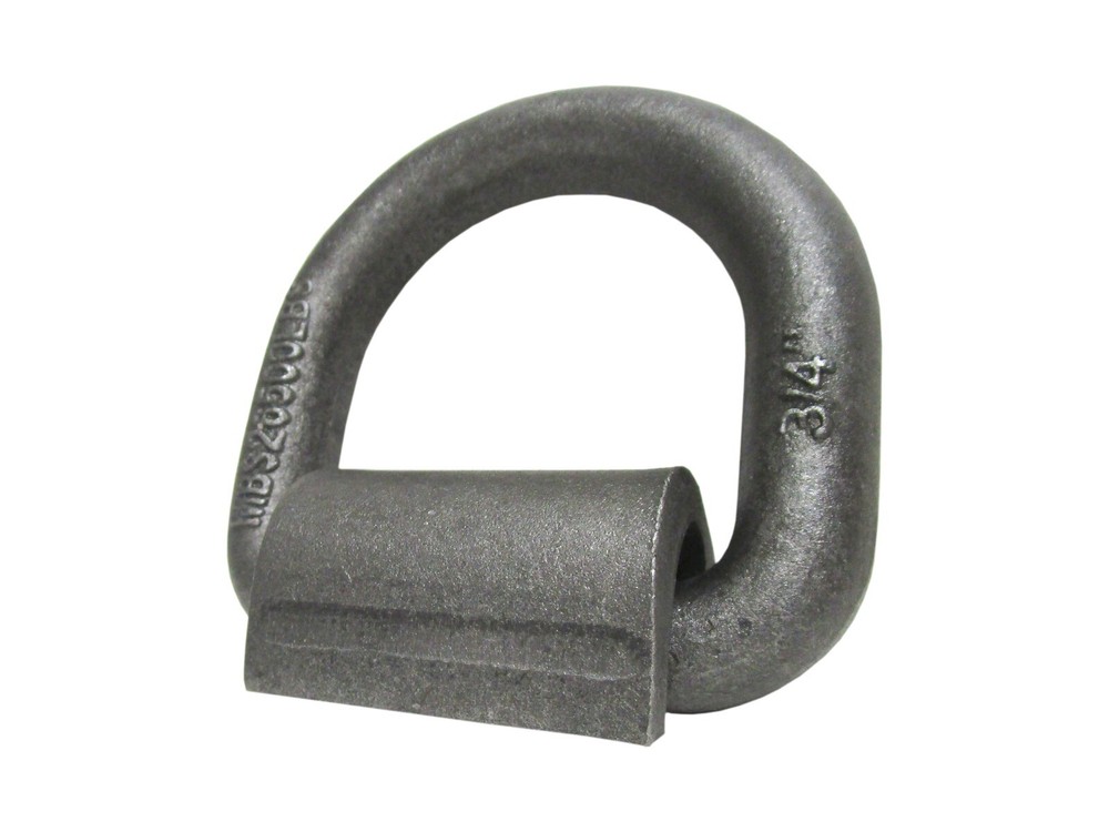 3/4" Weld On Mountain Bracket D Ring for Flatbed Tie Down Trailer Cargo 2 Pack