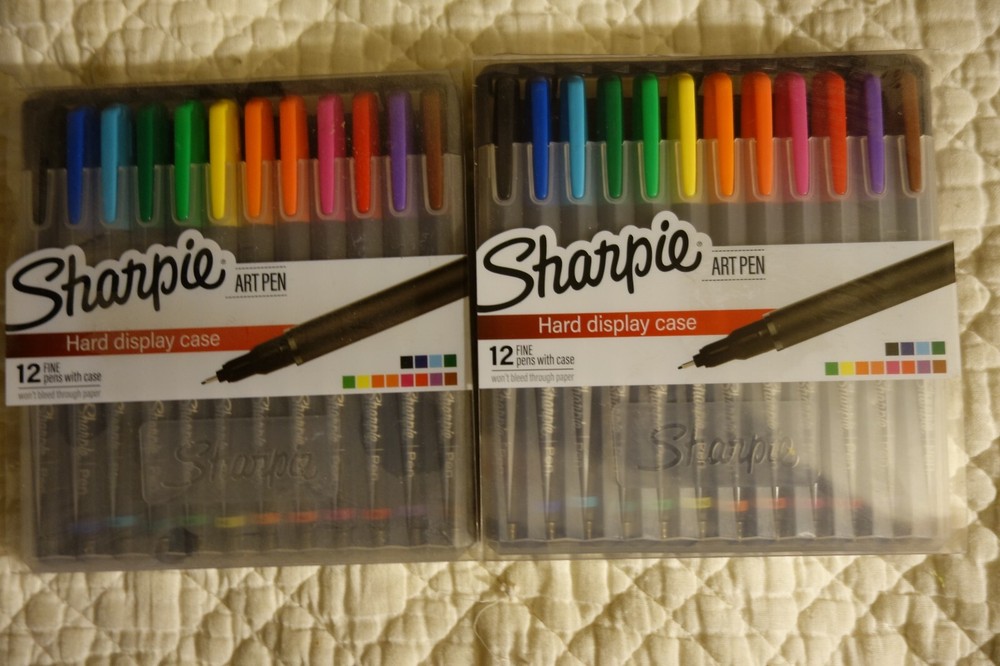 Sharpie 12 Art Pens - basic colors , 2 sets