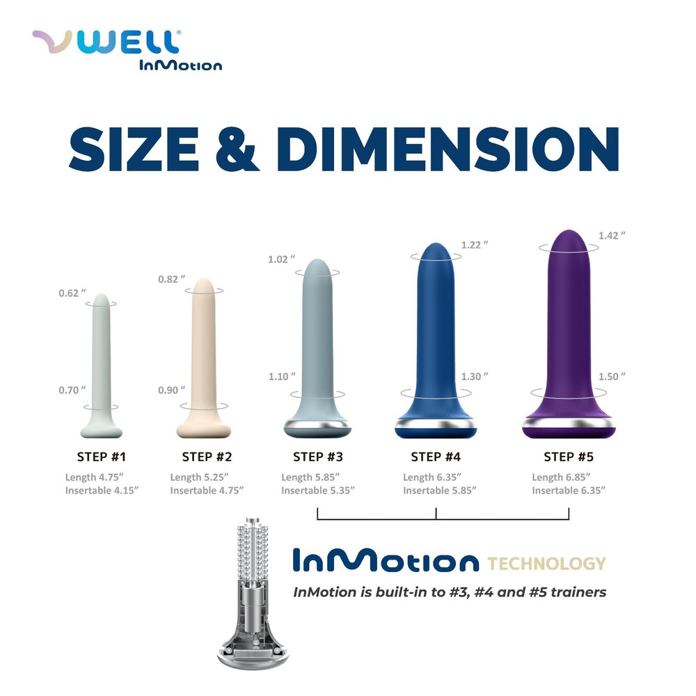 VWELL InMotion Advanced Dilator Exerciser Trainer Set (Advanced 5 Kit System)