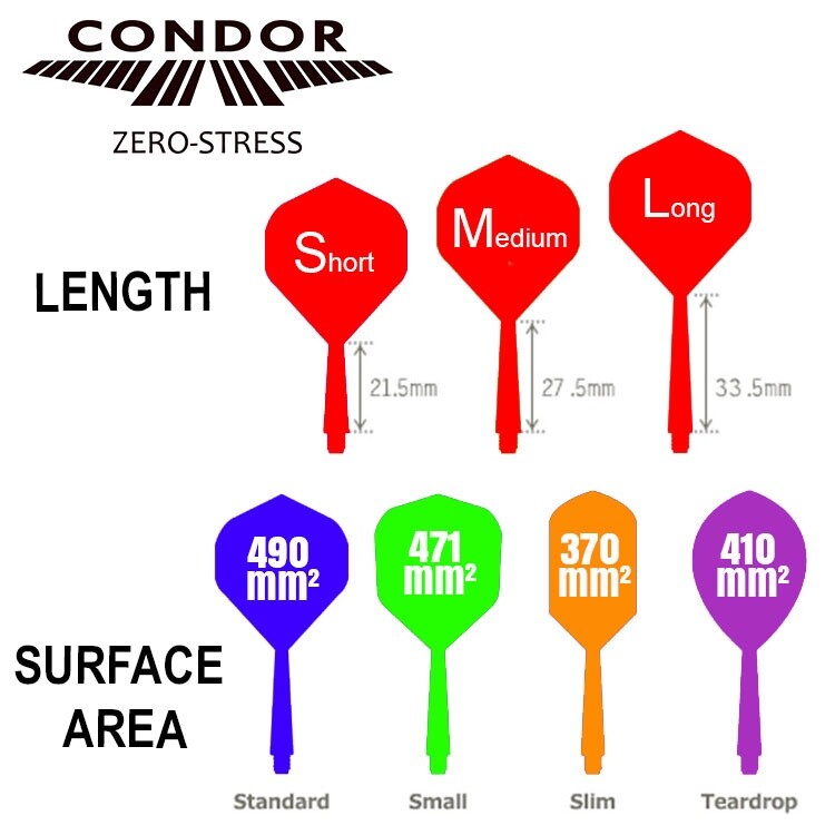 CONDOR ZERO STRESS FLIGHTS WHITE MEDIUM FAST FREE SHIPPING BEST VALUE