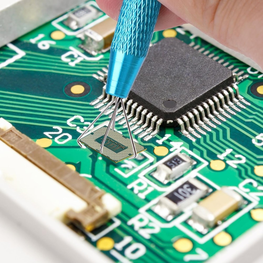 cobee 2 Pcs Piercing Ball Grabber Tool, Changing Tools Blue+Pink