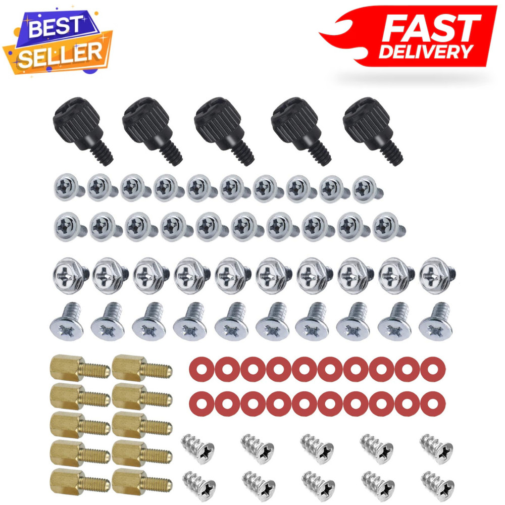 PC Computer Screws Standoffs Set Kit for Hard Drive Computer Case Motherboard...