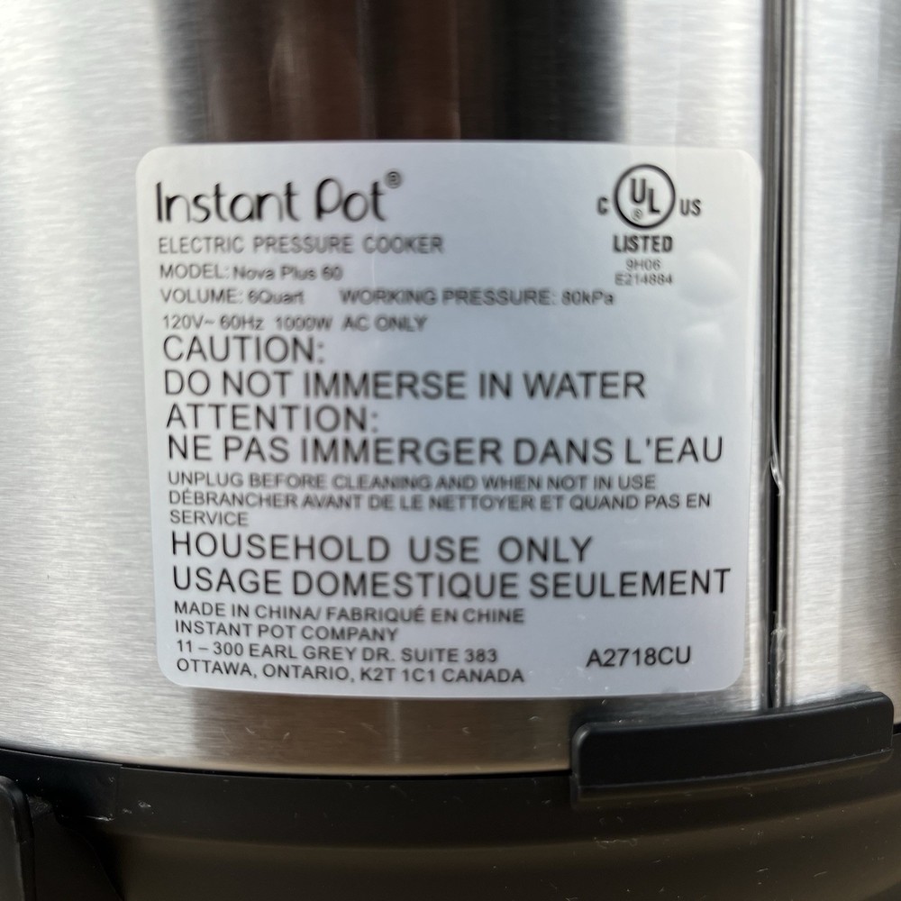 Instant Pot Duo New With No Box