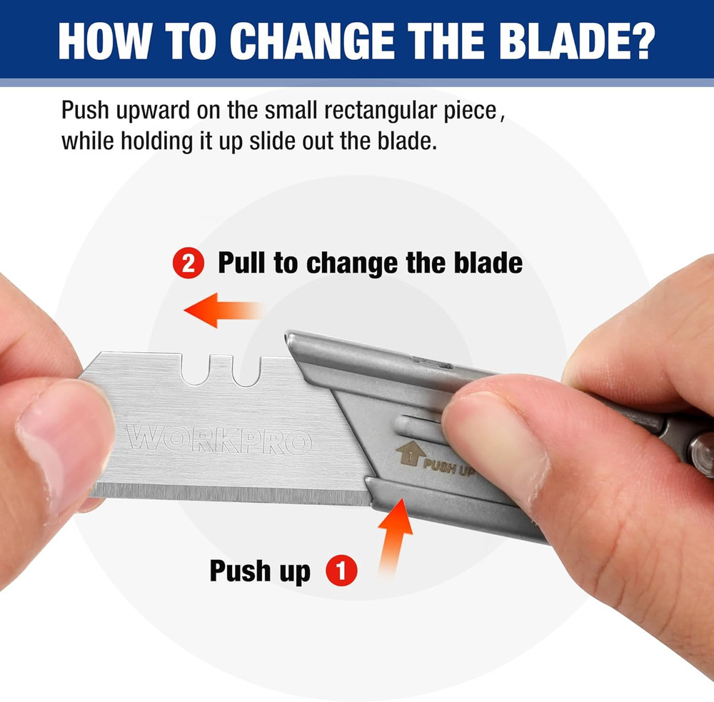 2PCS EDC Folding Utility Knife, Mini Box Cutter with Quick Open Axis Lock, Quick