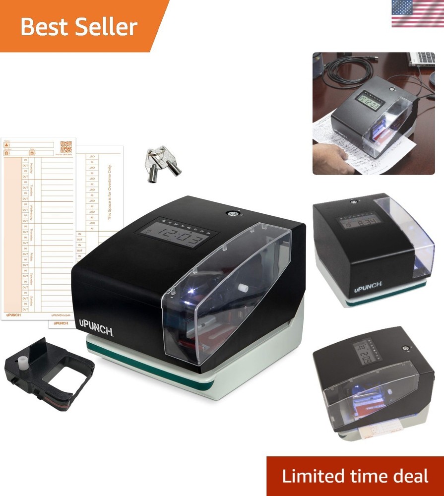 Precise Digital Time Clock & Date Stamping System for Effortless Time Tracking