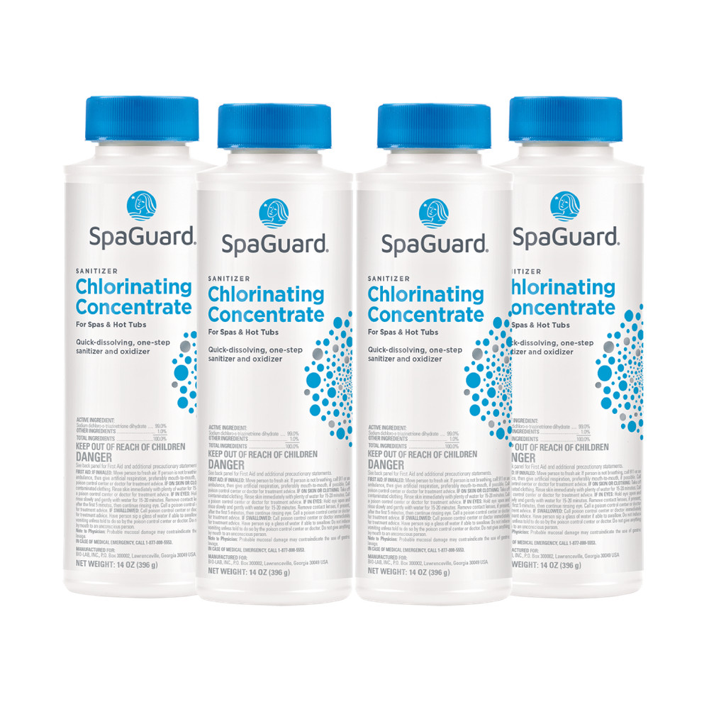 SpaGuard Chlorinating Concentrate - 14 oz (4 Pack)