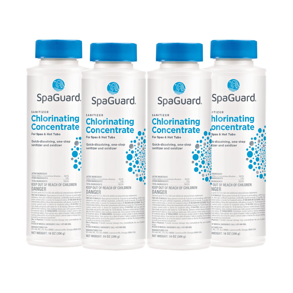 SpaGuard Chlorinating Concentrate - 14 oz (4 Pack)