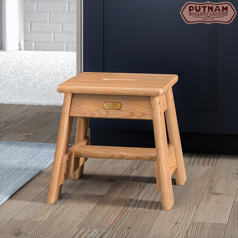 Putnam Ladder Red Oak Step Stool