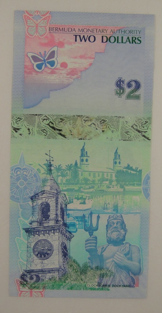 Bermuda Banknote 2 Dollars 2009 UNC, First Edition