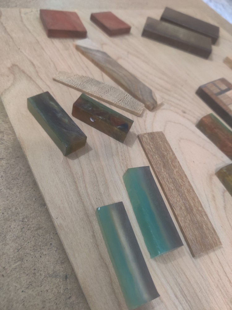 Accent Pieces For Knife Scales Blanks - Various Materials