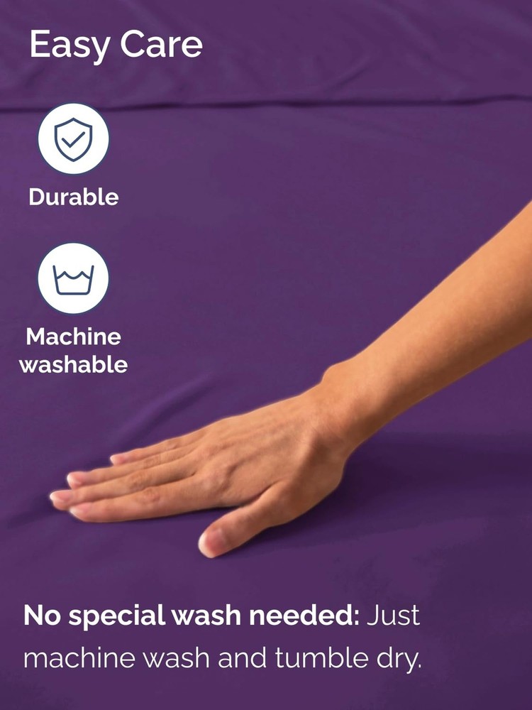 Extra Deep Twin Fitted Sheet - Hotel Luxury Single Fitted Sheet Only - Easily...