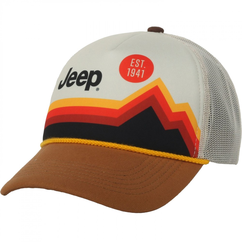 Jeep Est. 1941 Retro Mountains Adjustable hat Multi-Color