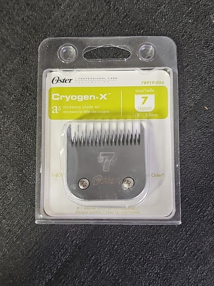 Cryogen-X A-5 Skip Tooth Clipper Blade Set - Size 7 Oster Professional