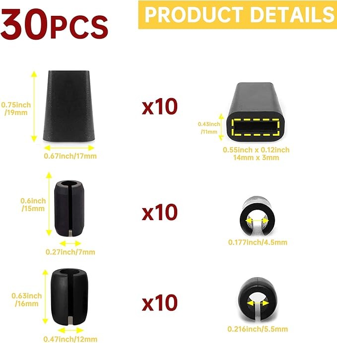 30PCS Rubber Feet for Kitchen Sink Grid Rack Protector Replacement Bumpers