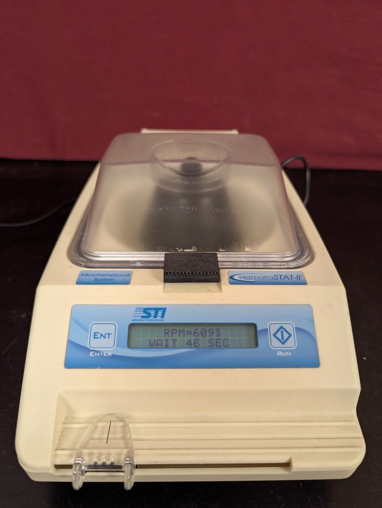 Seperation Technology STI HemataSTAT-II 100-100 Microhematocrit System Microfuge