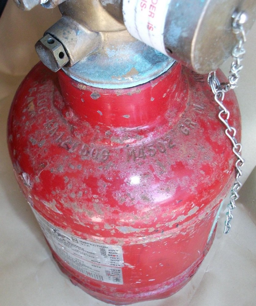 FM 200 KIDDE CLEAN AGENT FIRE SUPPRESSION SYSTEM COMPUTER ROOM EXTINGUISHER USED
