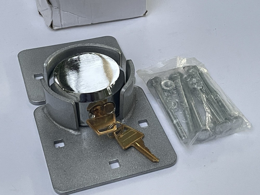 Puck Lock Solid Steel Hidden Shackle Lock & Hasp Anti-Theft Work Door Secure