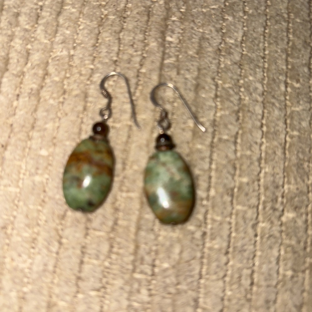 Rising Phoenix Navajo Turquoise Hook Earrings