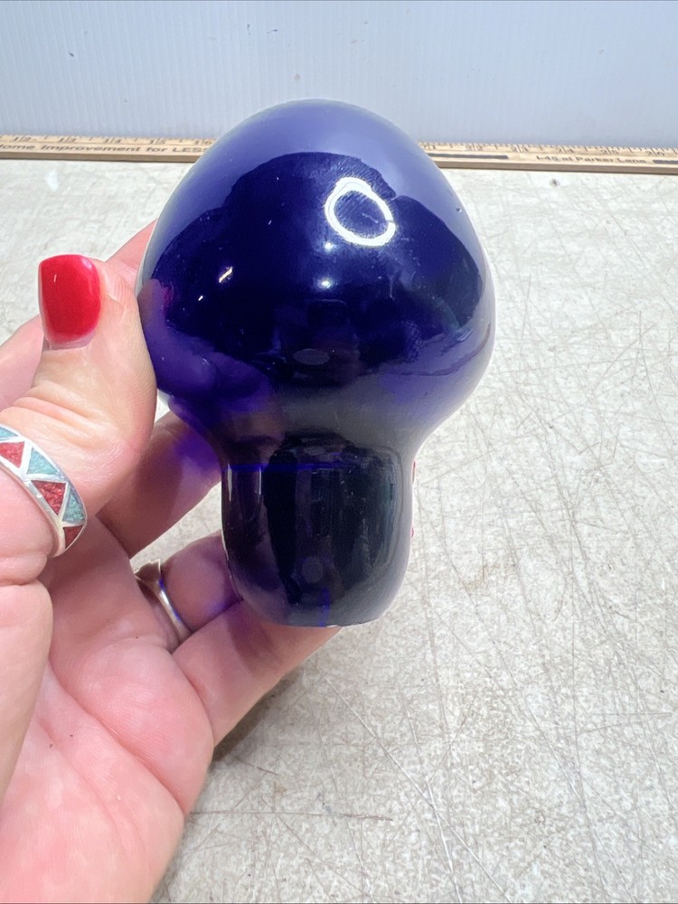 Cobalt Blue Glass Bottle Decanter STOPPER ONLY 3.5”