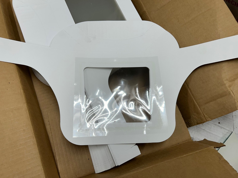 Face Shields Guards Covers Plastic & cardboard adjustable 100 per cs white skin