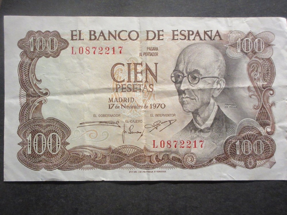 Spain 100 pesetas 1970