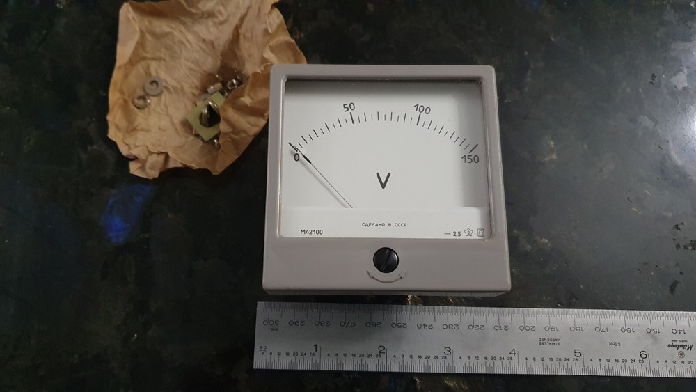 Voltmeter M42100 150V NOS USSR Lot-1pcs+