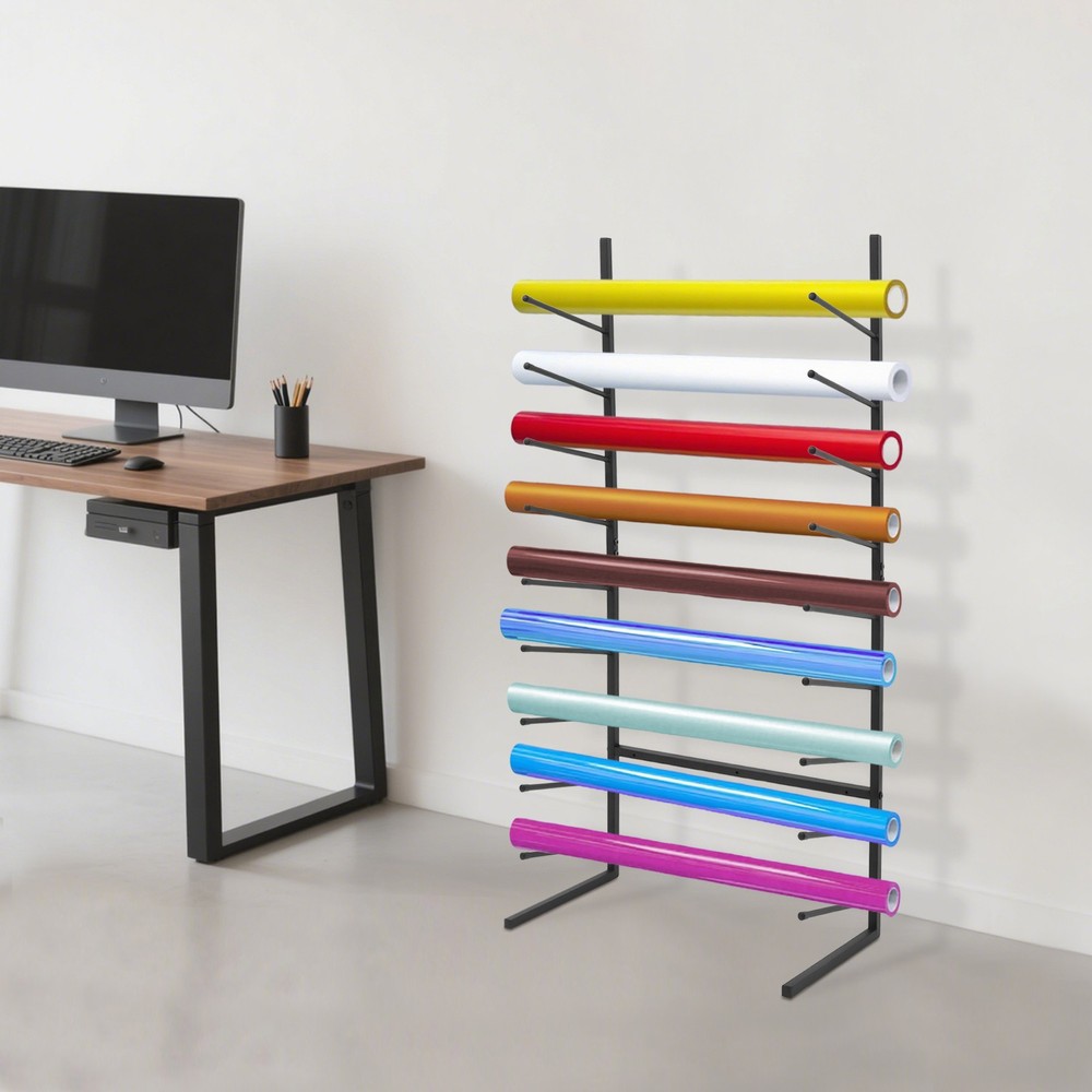 Wall-Mounted Blueprint Storage Rack - Organize Your Plans Efficiently