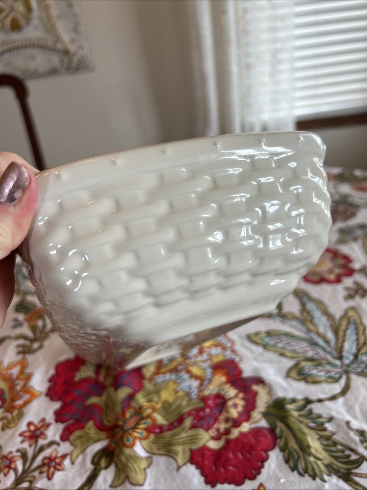 Rare Longaberger Woven Traditions Dish Rectangular Baker 12.5" x 6.5" Ivory