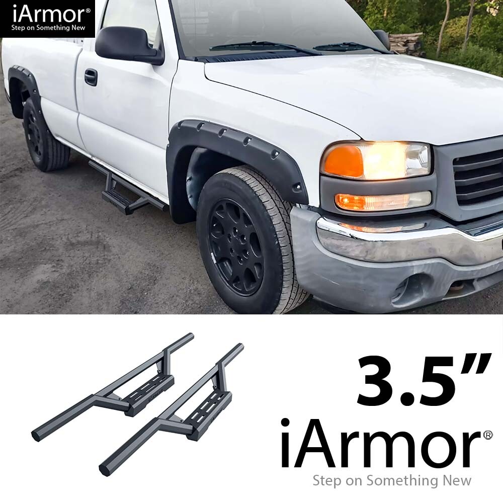 iArmor Stainless Steel Drop Steps for 99-07 Silverado Sierra Regular Cab