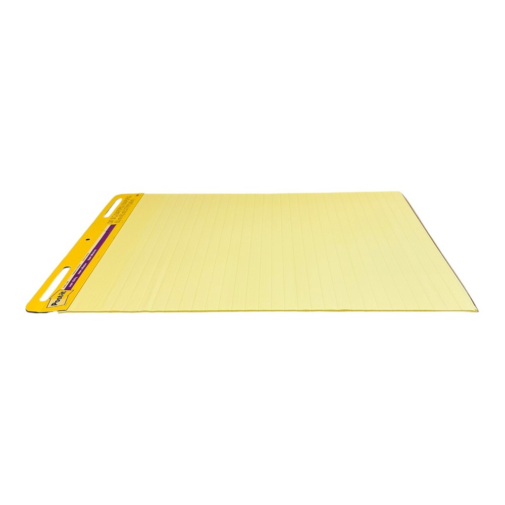 4 Pads Post-it Lined Easel Pad Super Sticky 25" x 30" Yellow 30 Sheets *Read*