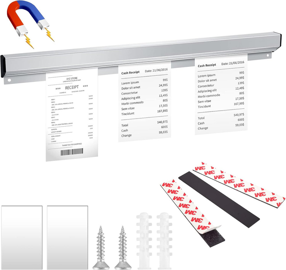 Ticket Rack Magnetic Restaurant Order Holder Slide Check Rack Kitchen Ticket Hol