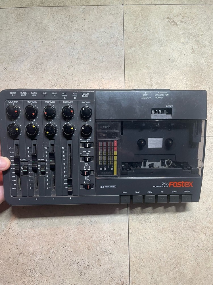 Fostex X-18 MultiTracker 4 Track Cassette Untested As Is