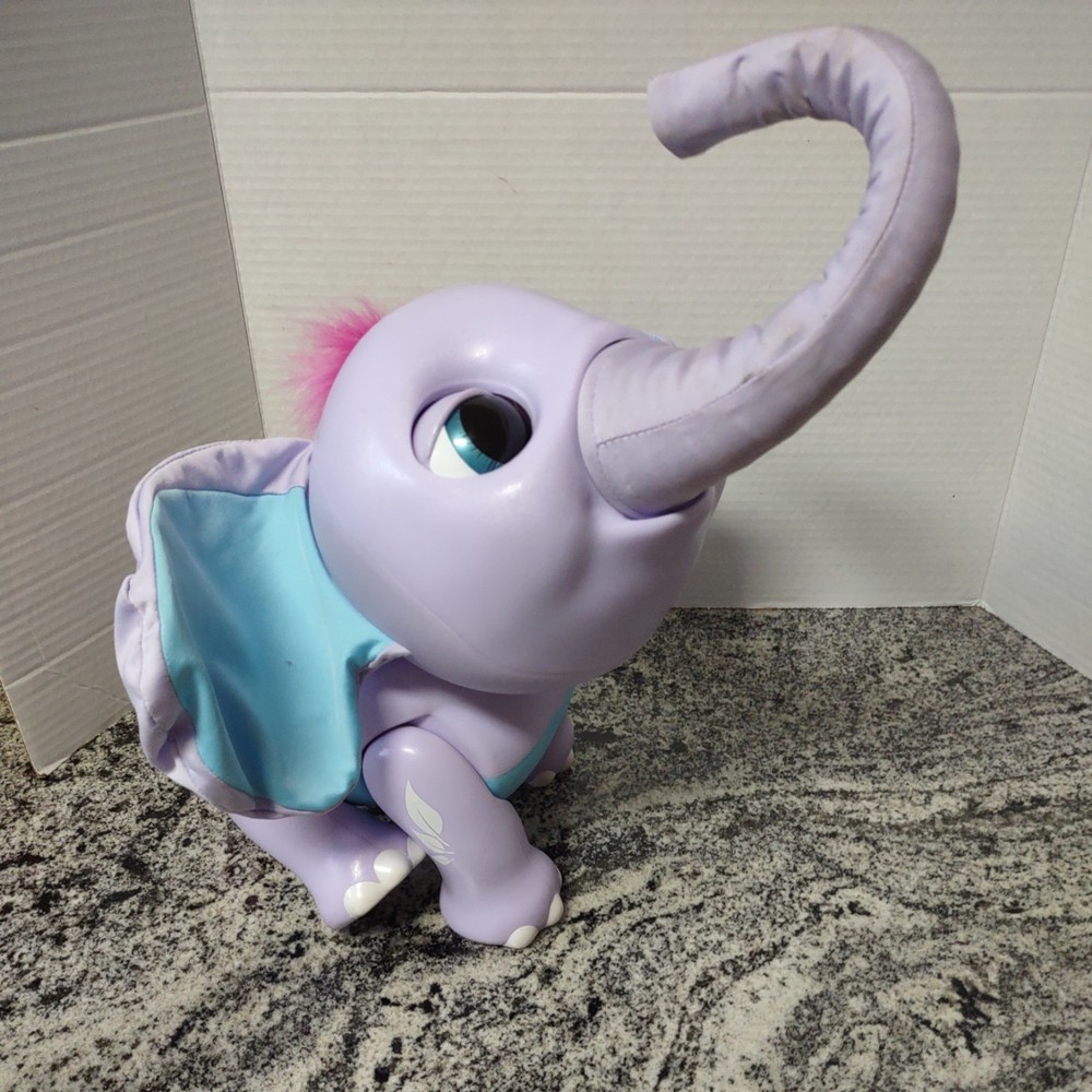 Spin Master Juno My Baby Elephant Sounds Talks burps Interactive Toy Works