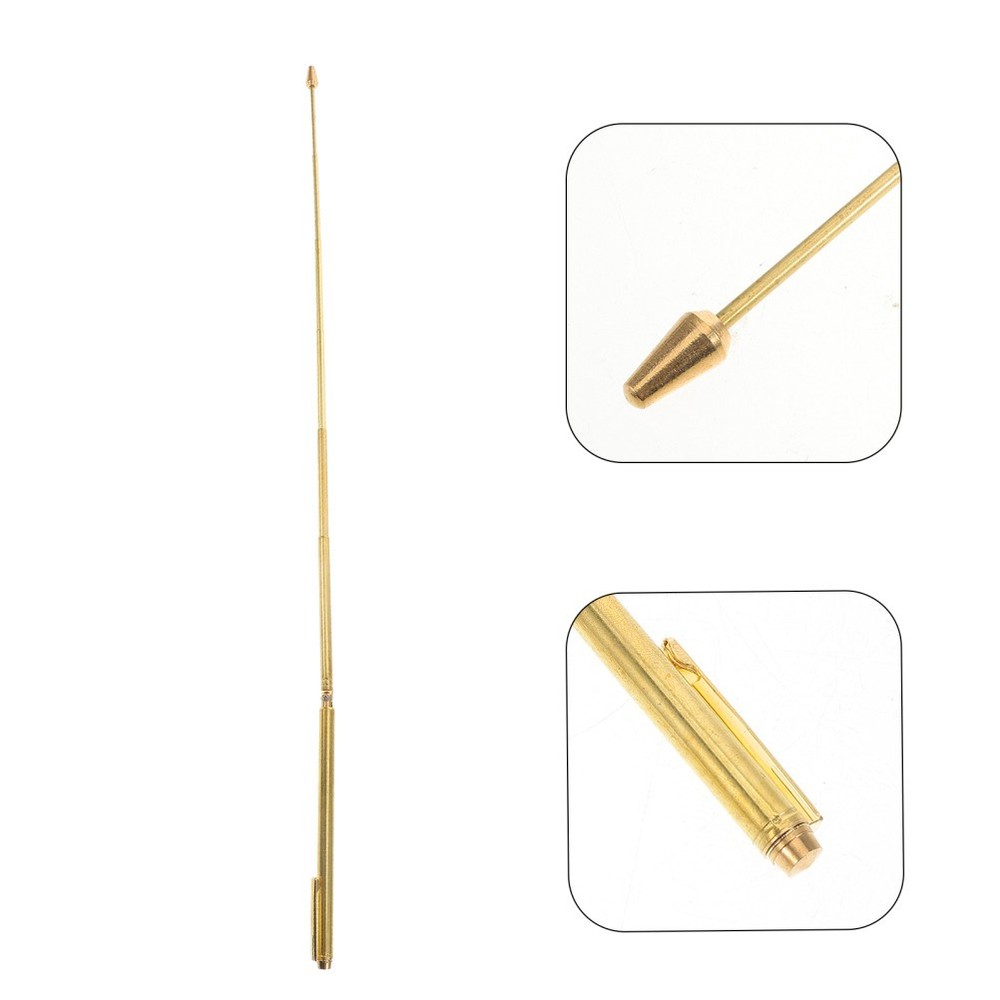 Brass Telescopic Water Dowsing Rod Folding Water Divining Stick Handheld