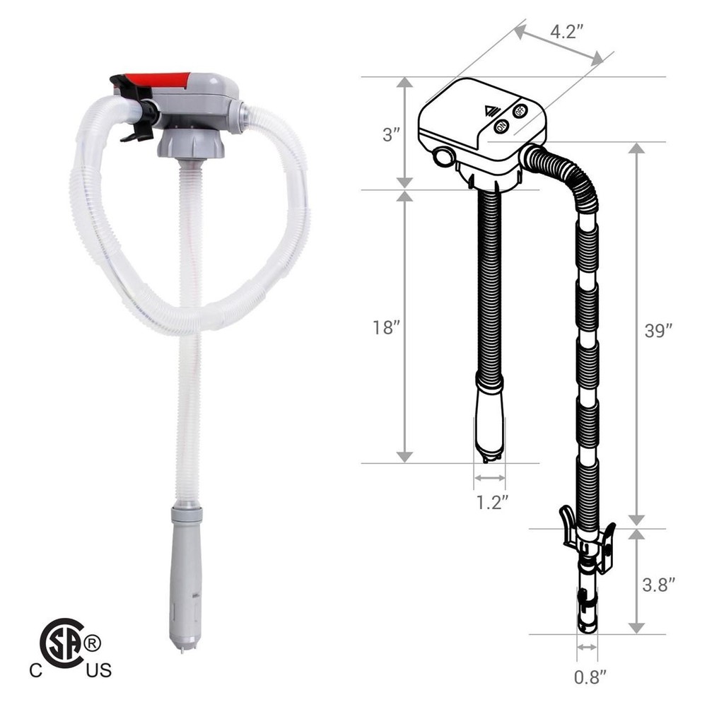 Tera Pump TRFA01 Battery Powered Fuel Transfer Pump