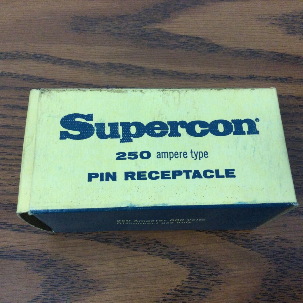 SUPERCON  250 Ampere Type Pin Roeceptacle. (LN59D)