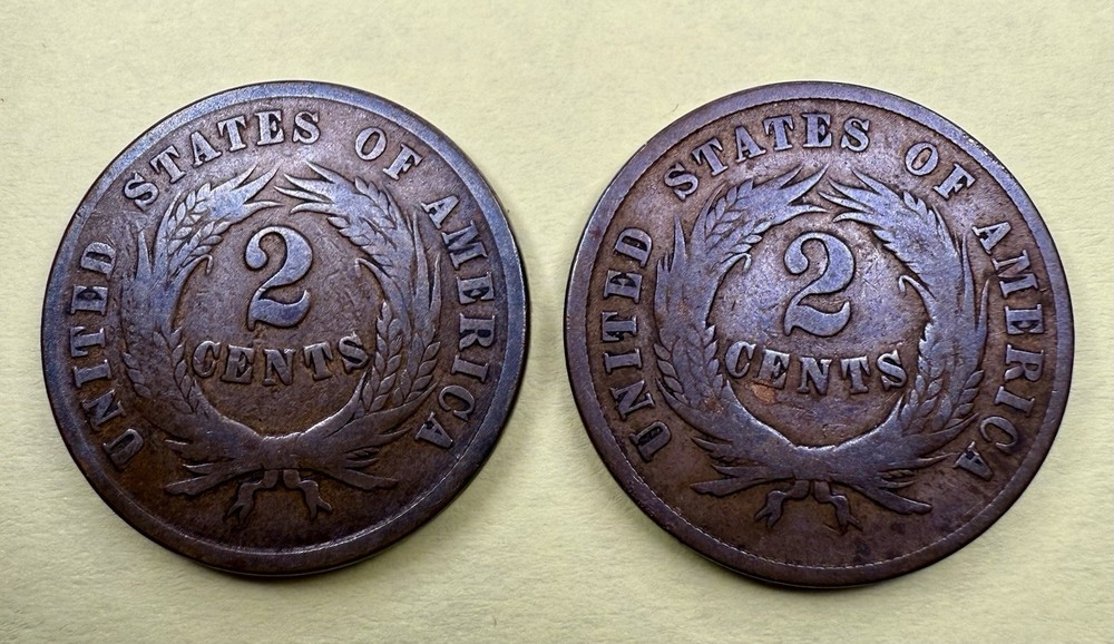 1864 & 1865 Two-Cent Pieces – Great Starter Pair for Type Collectors