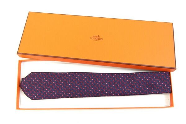 Hermes Tie Silk Twill 7CM Bee