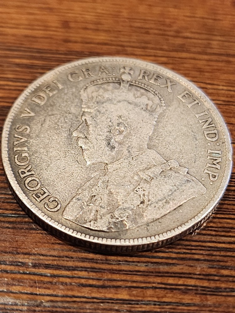 1917 Canada 50 Cents Silver Coin