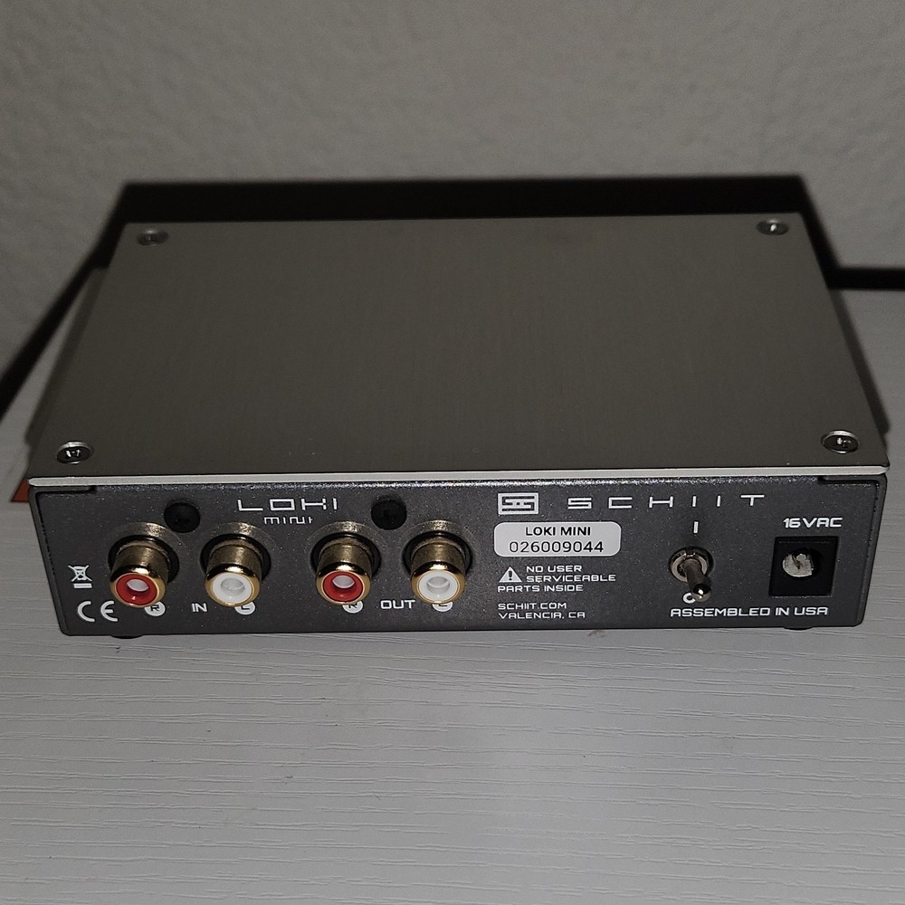 Schiit Loki Mini Silver Analog Equalizer RCA Input/Output 16 VAC