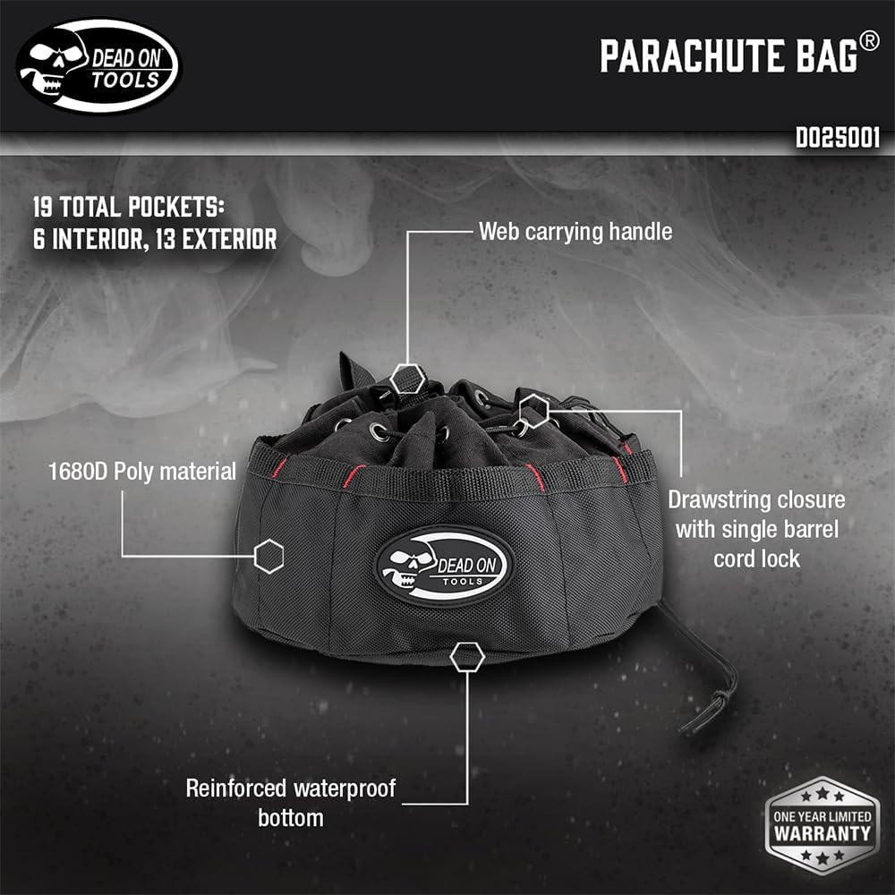 Tools Parachute Bag, Black (DO-25001)