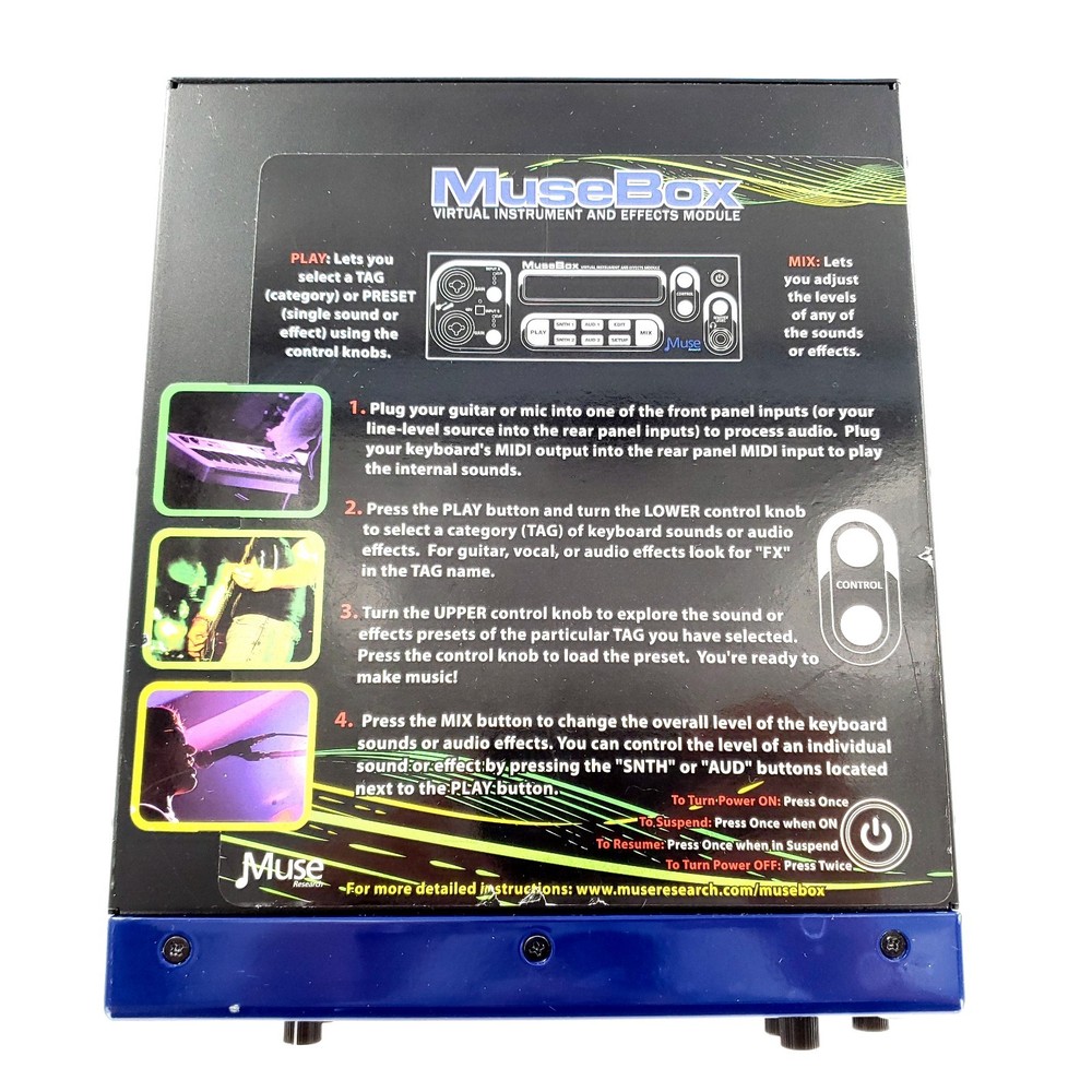 Peavey MuseBox Virtual Instrument and Effects Module w/ Power Supply Tested